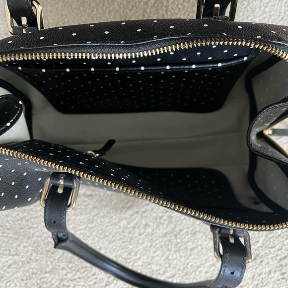 Kate Spade polka dot black and white speedy purse. NEVER used. Brand new. - Picture 2 of 3